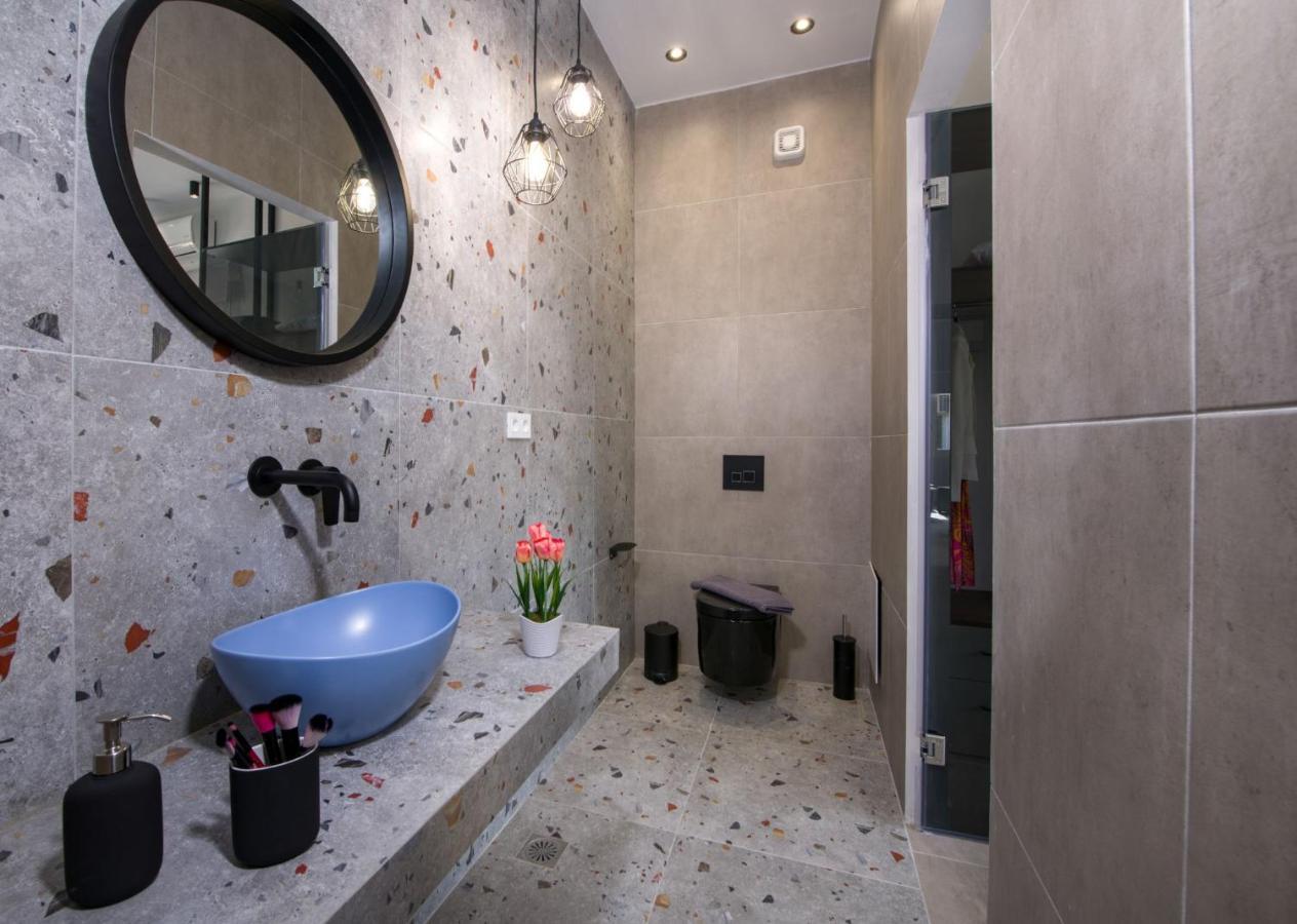Luxury Villa Eva-Mari With Jacuzzi, 50M From The Beach Stalós Eksteriør bilde