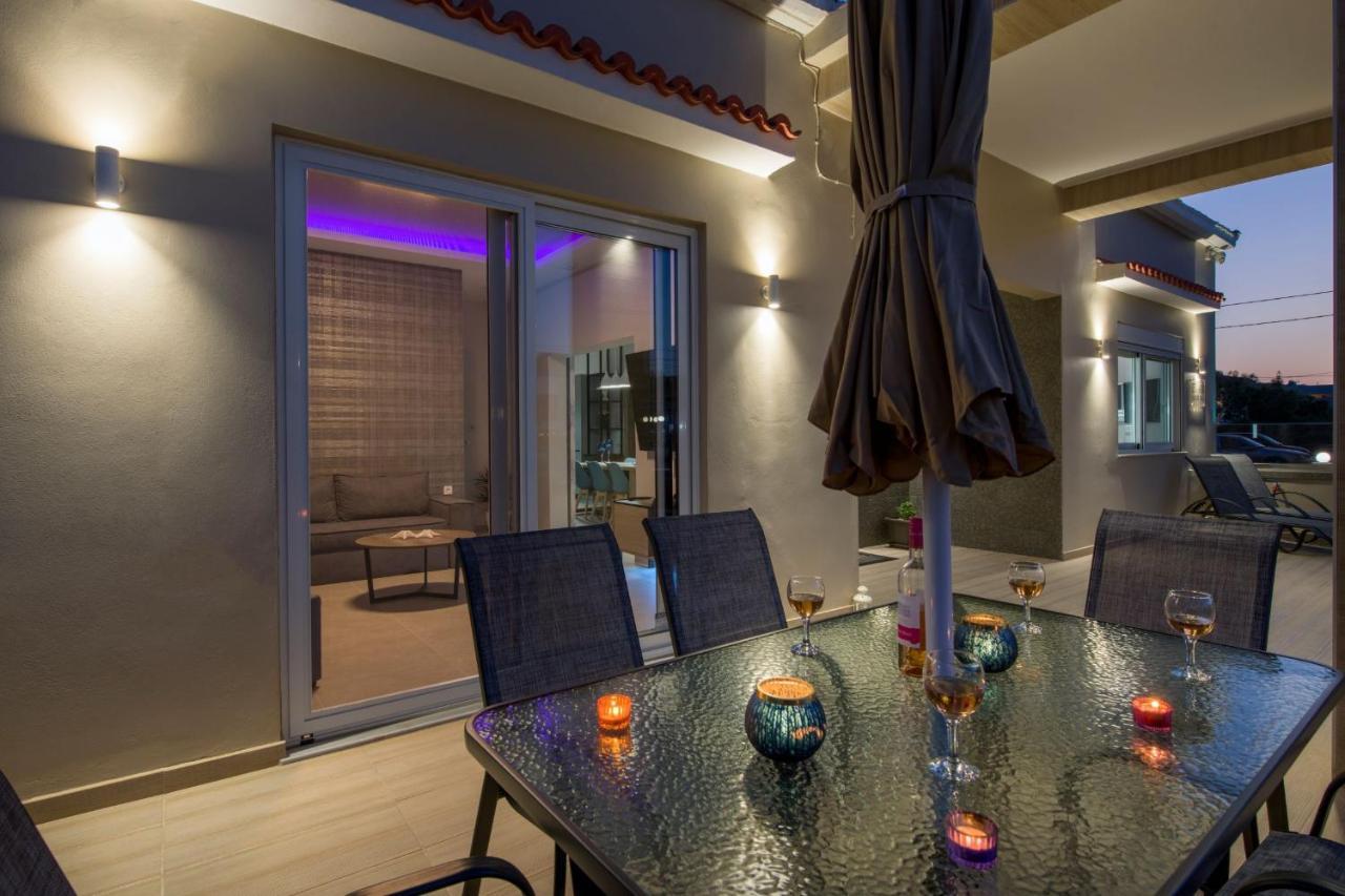 Luxury Villa Eva-Mari With Jacuzzi, 50M From The Beach Stalós Eksteriør bilde