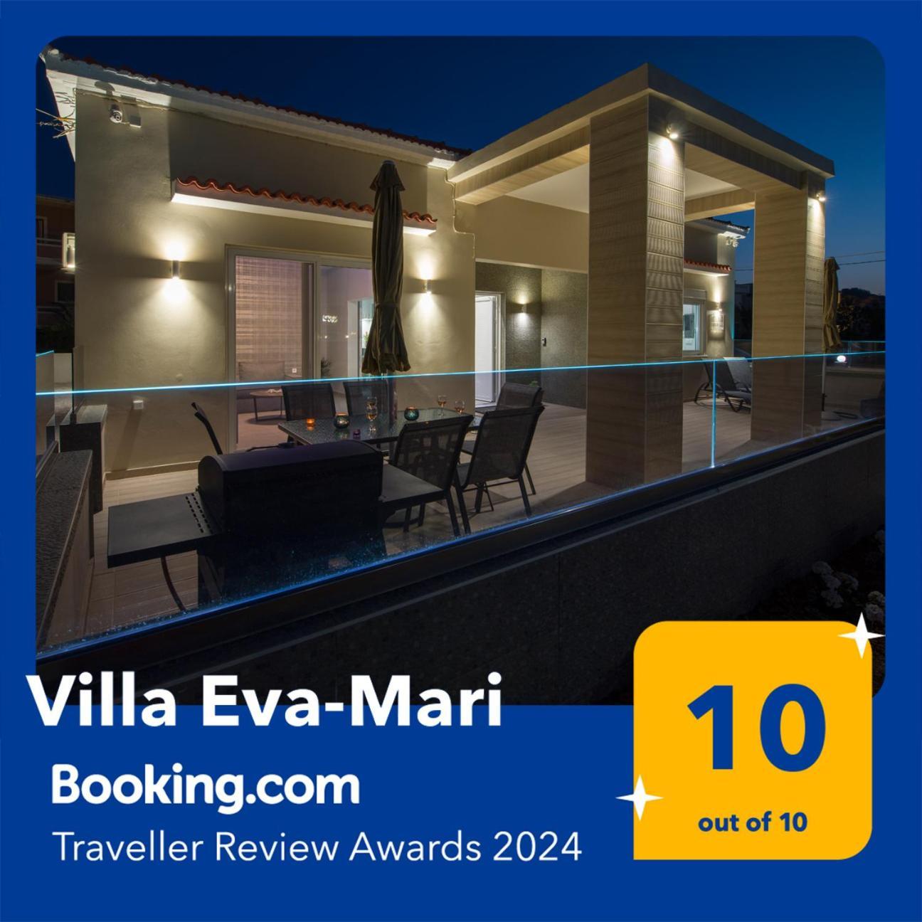Luxury Villa Eva-Mari With Jacuzzi, 50M From The Beach Stalós Eksteriør bilde