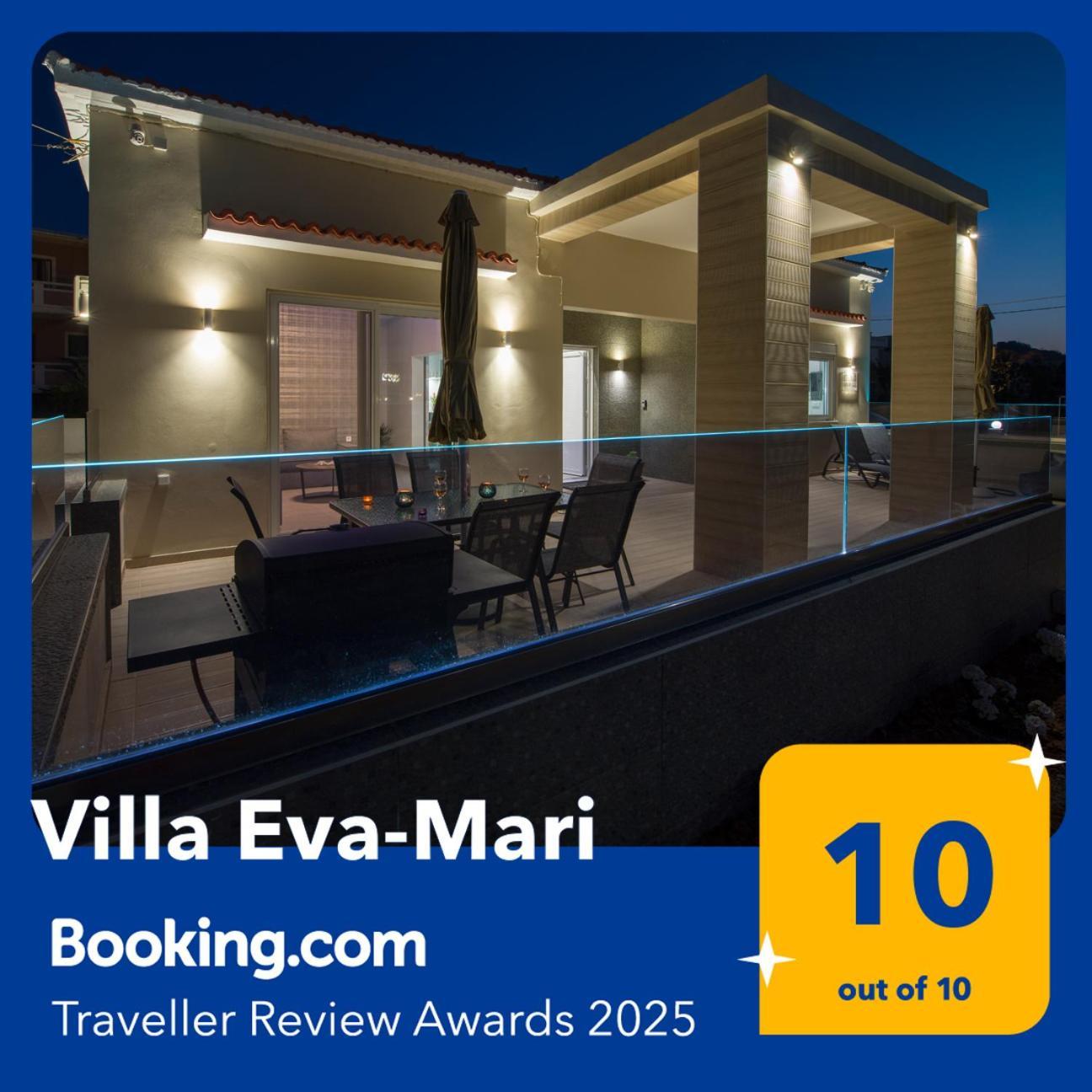 Luxury Villa Eva-Mari With Jacuzzi, 50M From The Beach Stalós Eksteriør bilde
